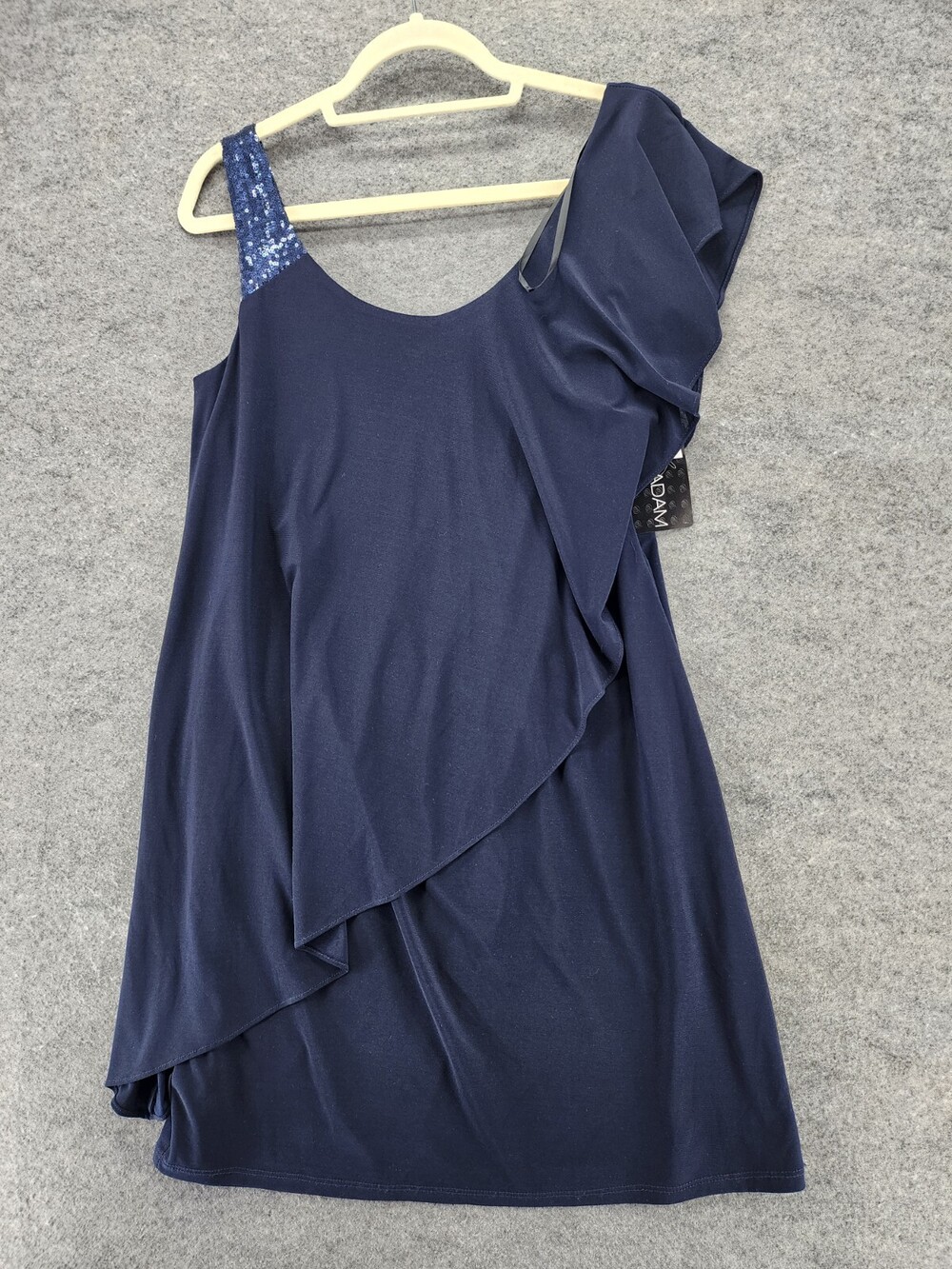 Betsy & Adam Dress Womens 10 Navy Blue Knee Length